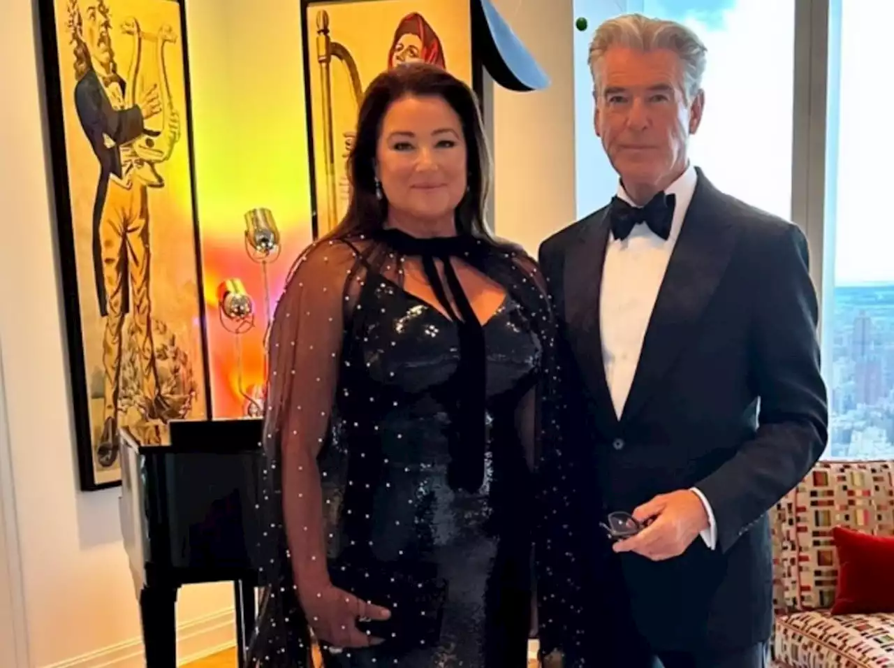 Barry Keoghan and Pierce Brosnan fly Irish flag at Met Gala