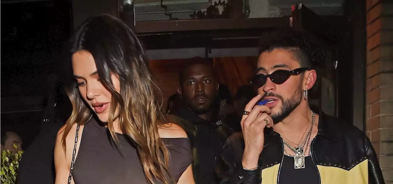 Kendall Jenner Wore a Completely Sheer Shirt for a Date Night With Bad Bunny