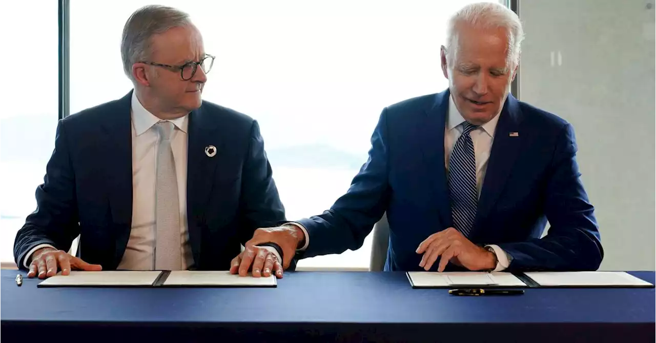 Albanese, Biden ink deal on 'third pillar' of Australia-US alliance