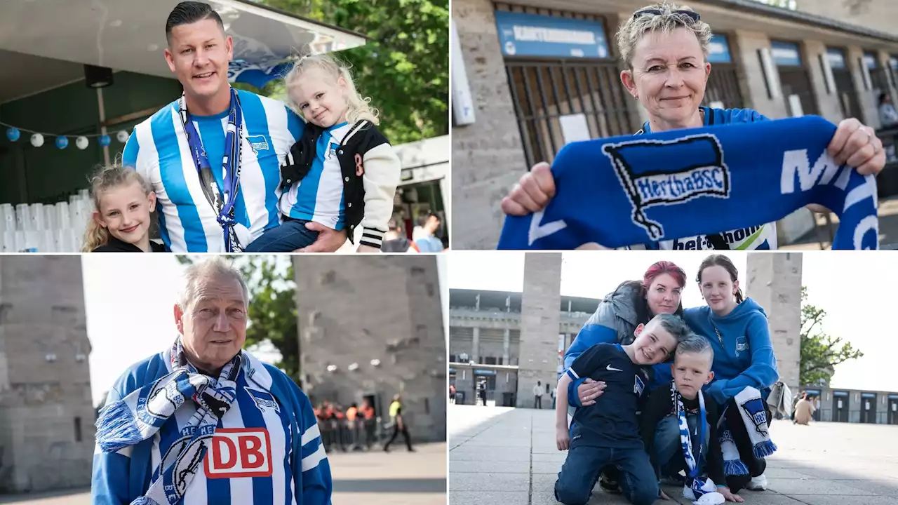 Einmal blau-weiß, immer blau-weiß – Das sagen Hertha-Fans zum Abstieg