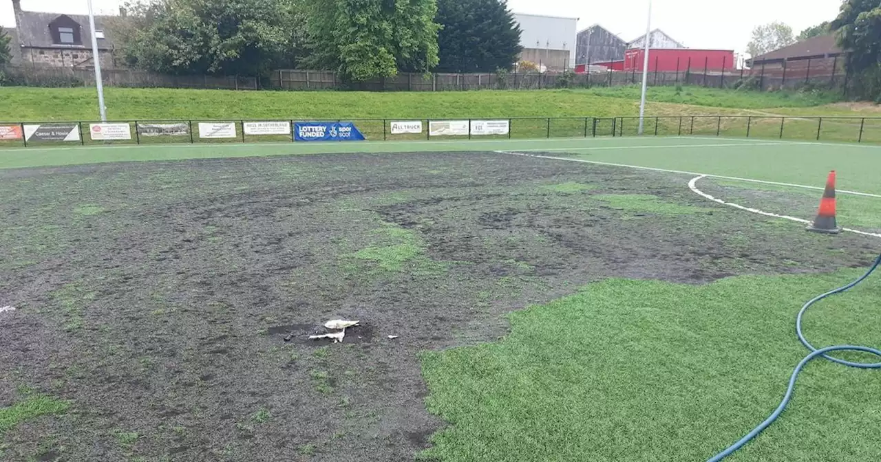 Scots football club devastated by pitch fire leaving several teams without home