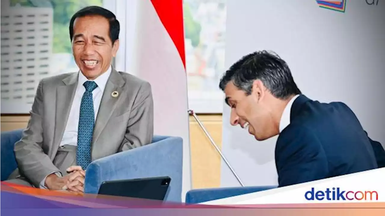 Momen Pertemuan Jokowi dan PM Inggris Bahas Proyek Energi-Hibah