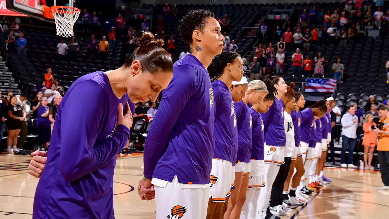 WNBA star Brittney Griner to stand for anthem after being 'stripped of her essential American freedoms'