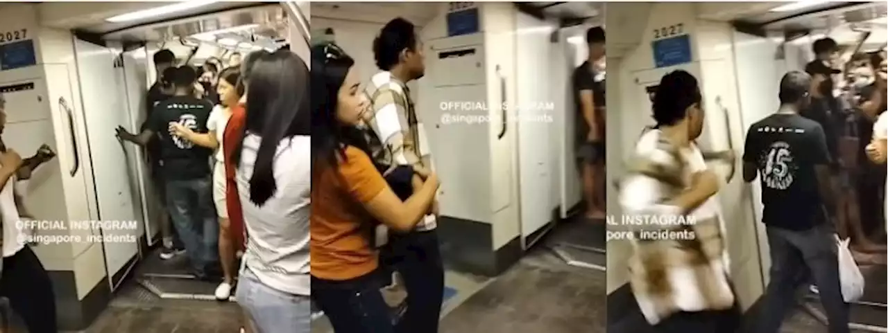 'Gangster sia': Heated incident caught on camera in MRT - Singapore News