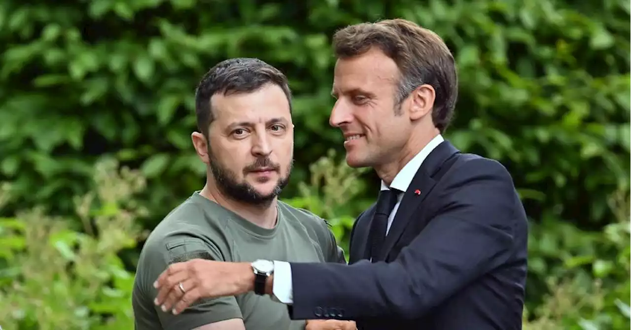 Pour Emmanuel Macron, la présence de Volodymyr Zelensky au G7 'peut changer la donne'