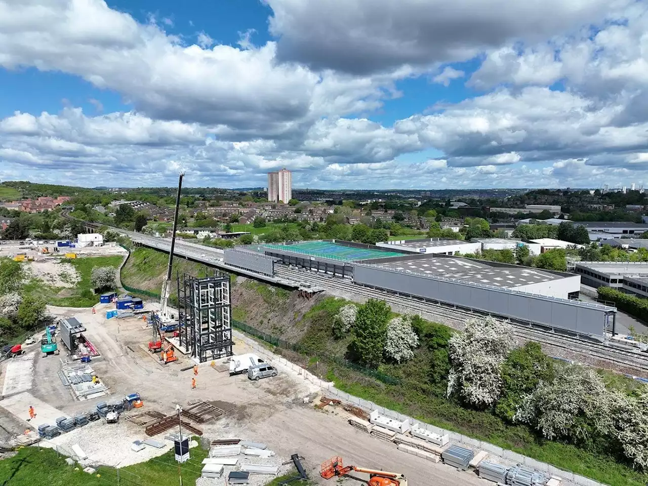 New pictures offer first look as £26.5m White Rose Rail Station begins to take shape