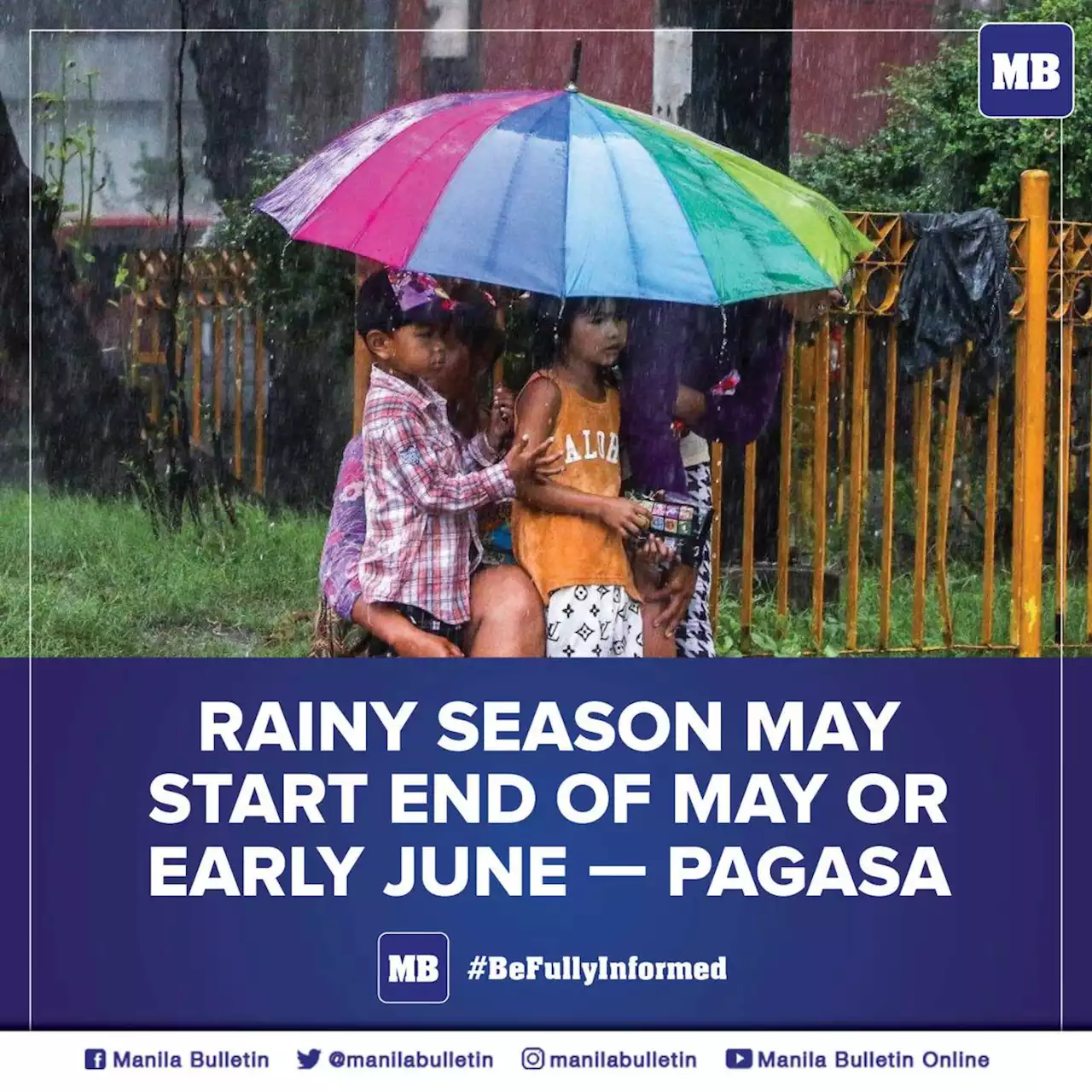 Rainy season may start end of May or early June — PAGASA