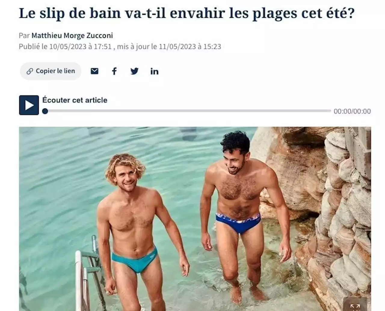 'Le Figaro' met le paquet sur le slip de bain, Marine Le Pen sur le patronat : le bêtisier de la semaine