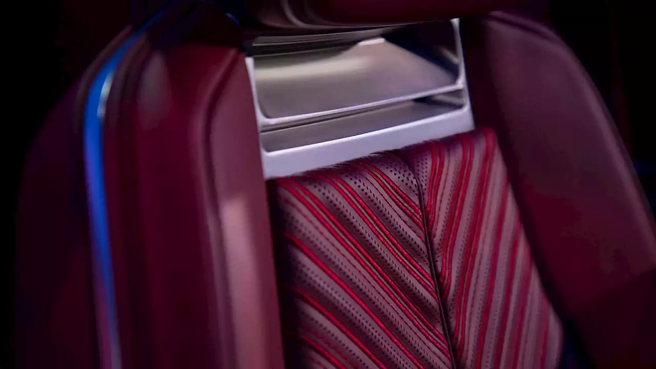 The Cadillac Celestiq Concept's Wild Red Interior Comes Into Focus