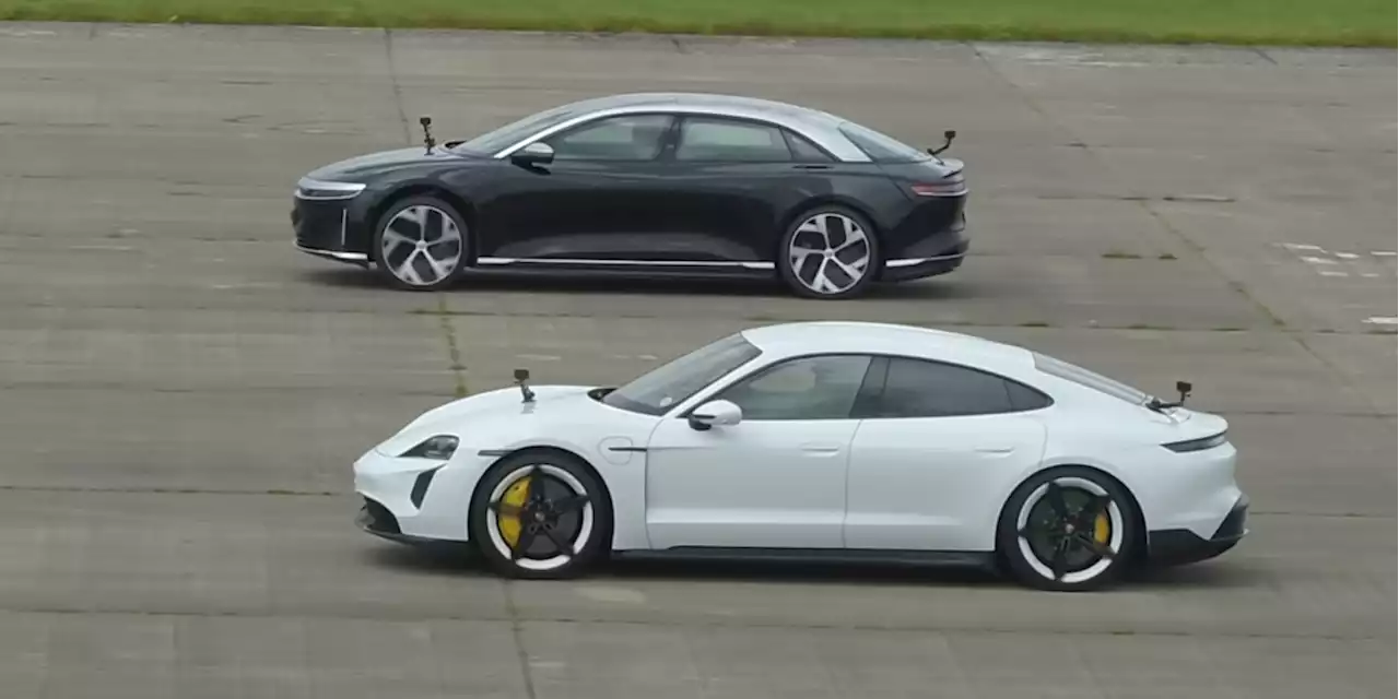 The Porsche Taycan's Clever Two-Speed Gearbox Proves Drag Race Launches Aren't All About Power