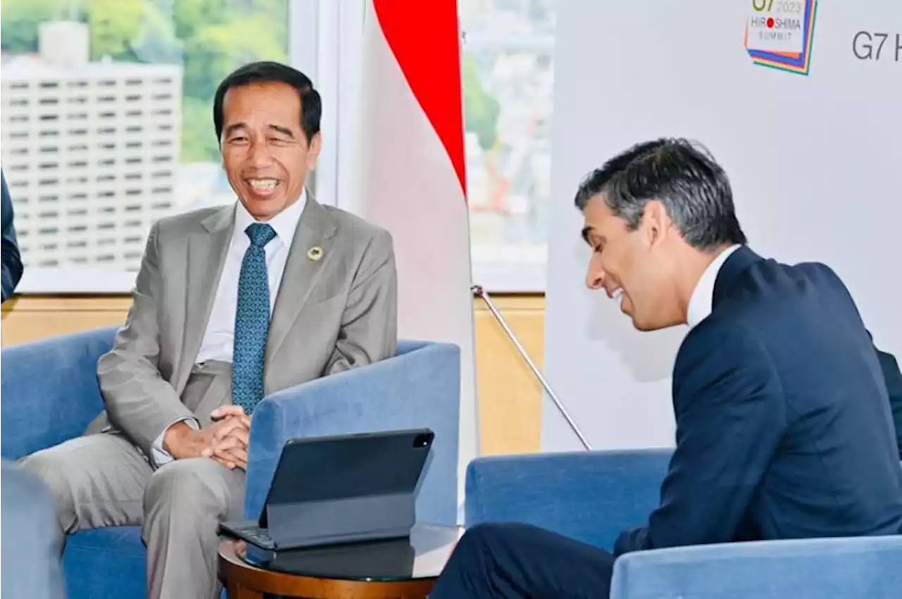 Bertemu PM Inggris Saat KTT G7, Jokowi Bahas Energi Surga hingga Ekosistem Kendaraan Listrik