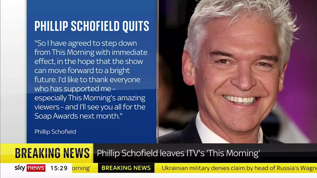 Phillip Schofield leaves This Morning after more than 20 years