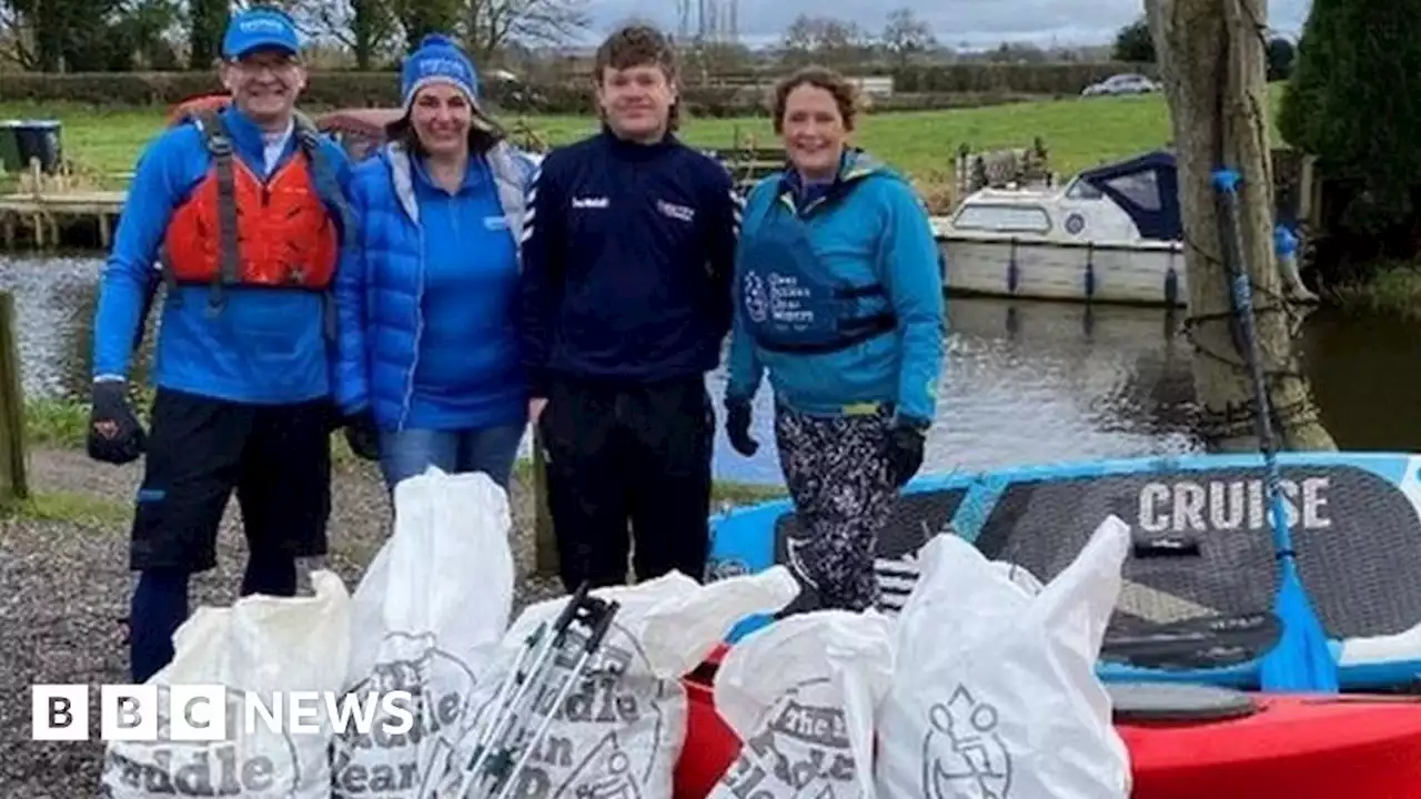 British Canoeing staff help to clean up Nottingham canal