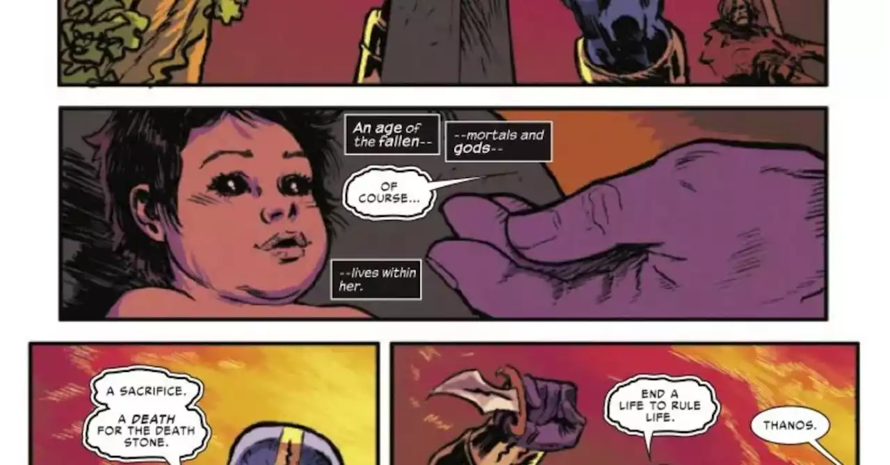 Thor #34 Preview: Will Thanos Kill a Baby?