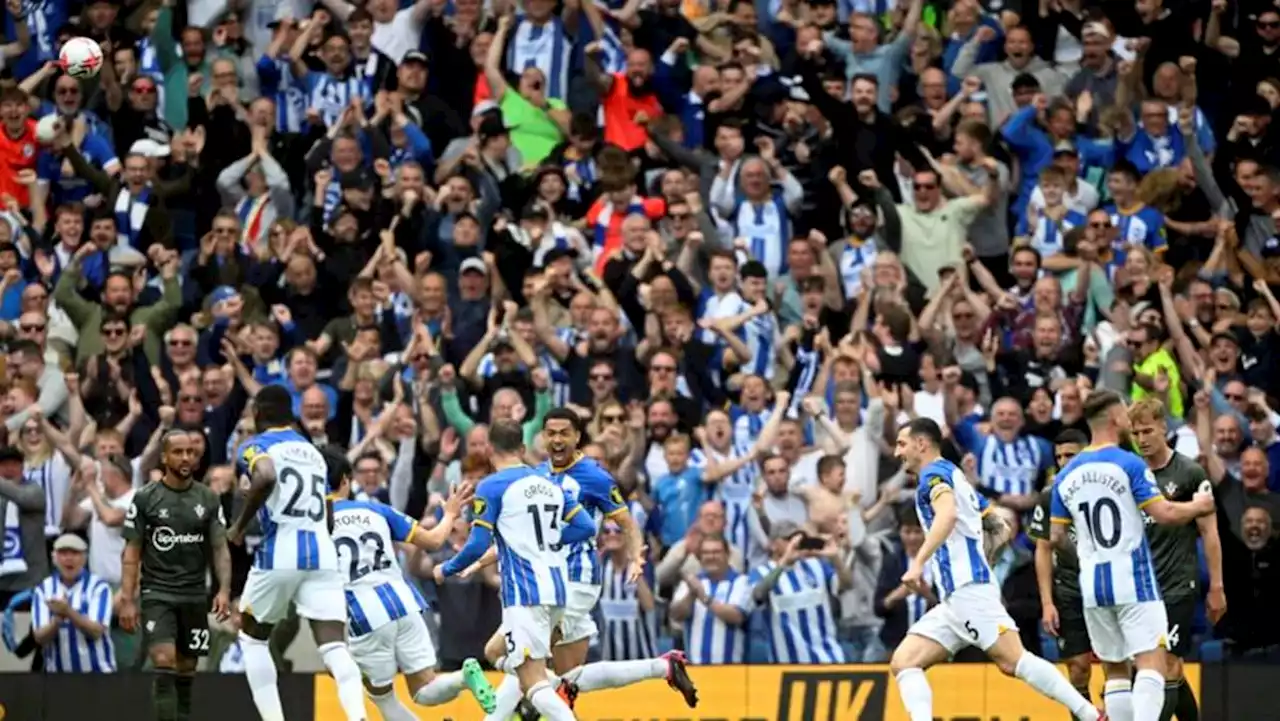 Brighton secure European football with 3-1 win over Southampton