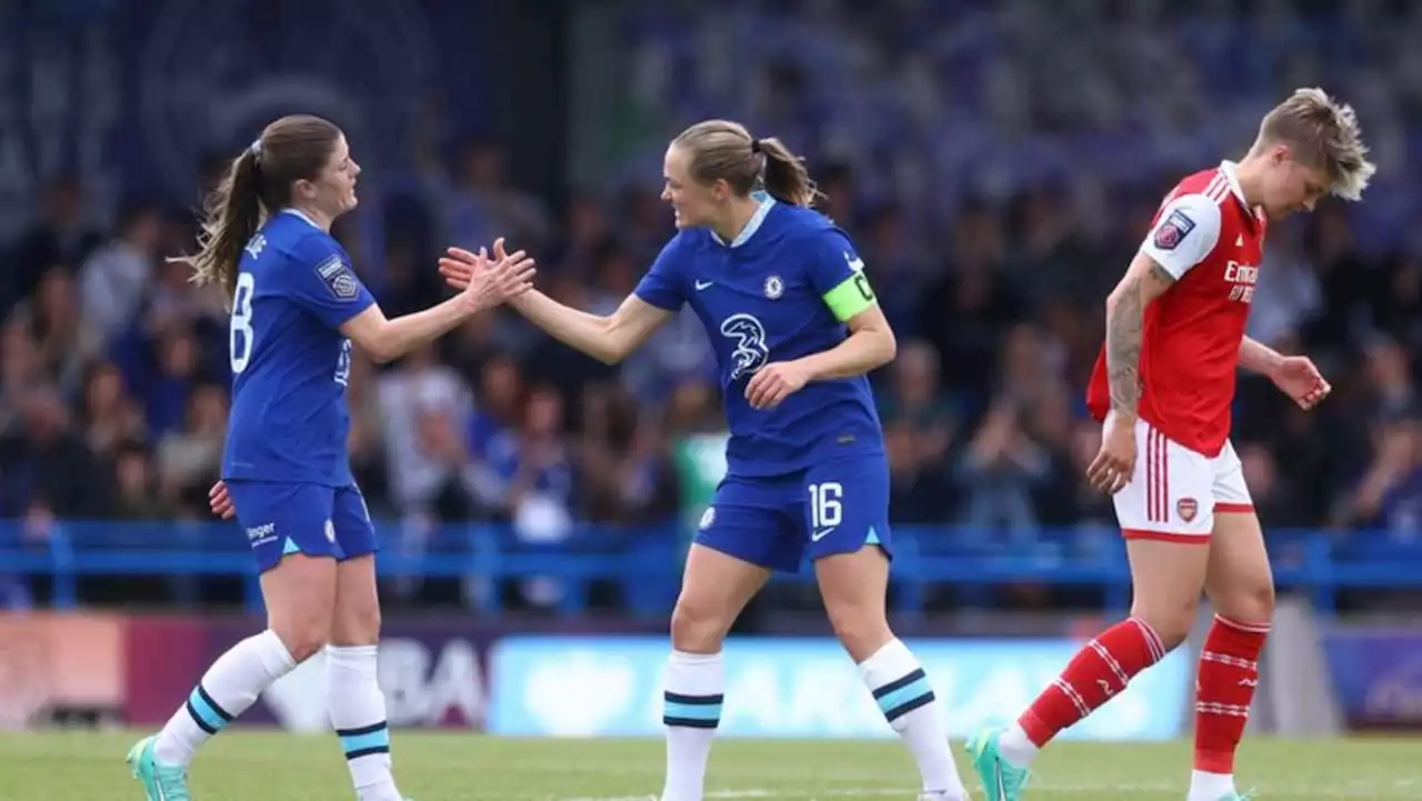 Chelsea on verge of fourth straight WSL title after 2-0 win over Arsenal