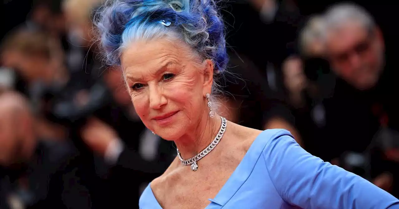 77-åringen sjokkerte i Cannes: Helen Mirren skaper trend med blått hår