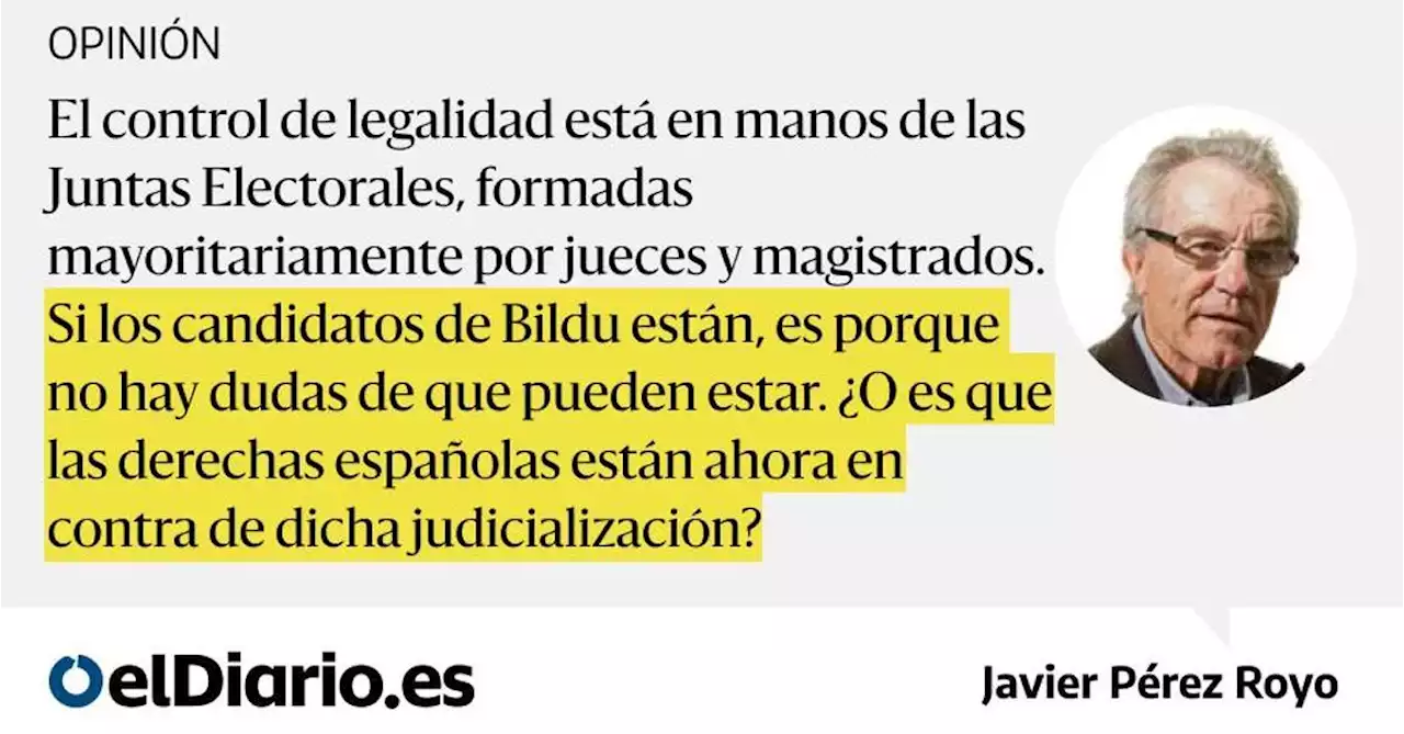 El proceso electoral esta judicializado