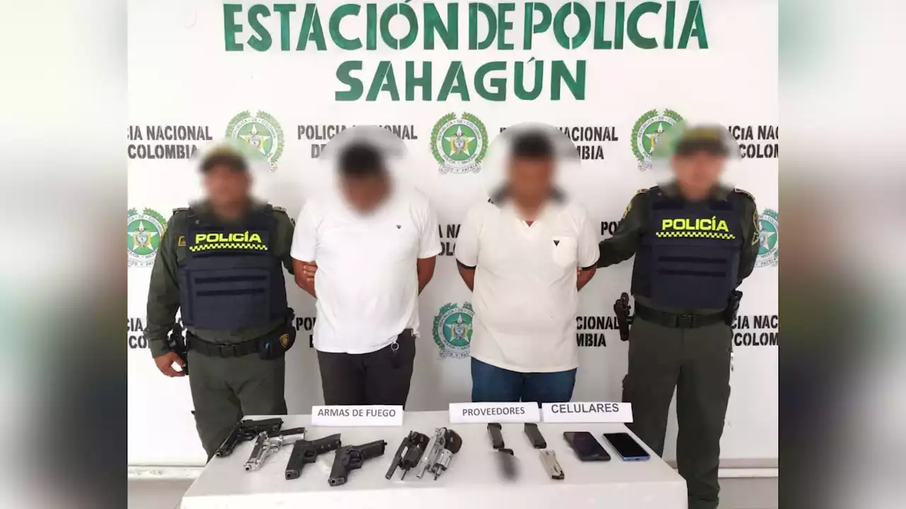 Capturan a dos hombres que portaban 6 armas de fuego en Sahagún