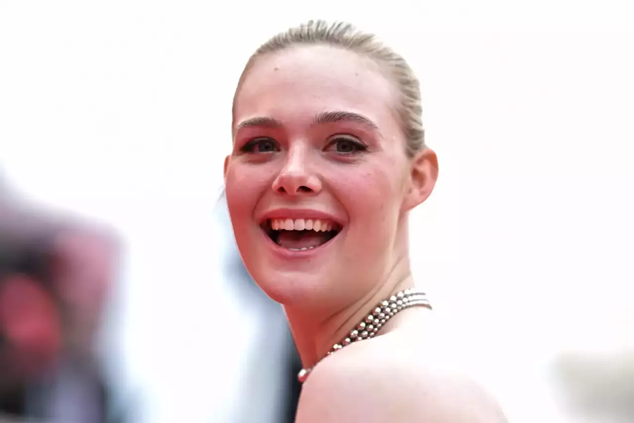 Elle Fanning Stuns In Skin Baring Futuristic Dress At Cannes Film Festival 0568