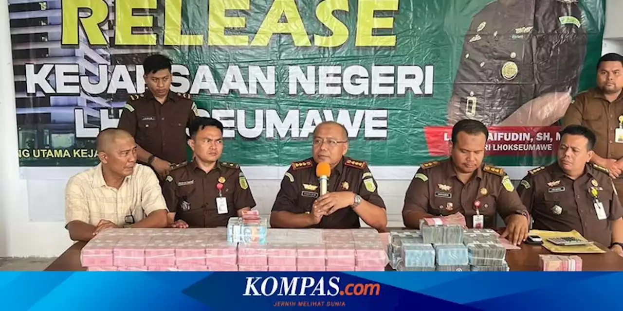 Dapat Aliran Dana Korupsi RS Arun, 2 Warga Aceh Kembalikan Rp 187 Juta