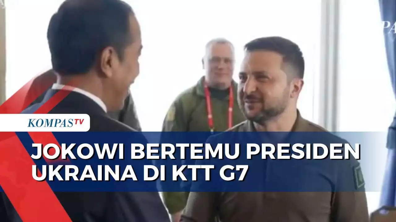 Momen Pertemuan Bilateral Jokowi dengan Presiden Ukraina Zelenskyy di Sela KTT G7