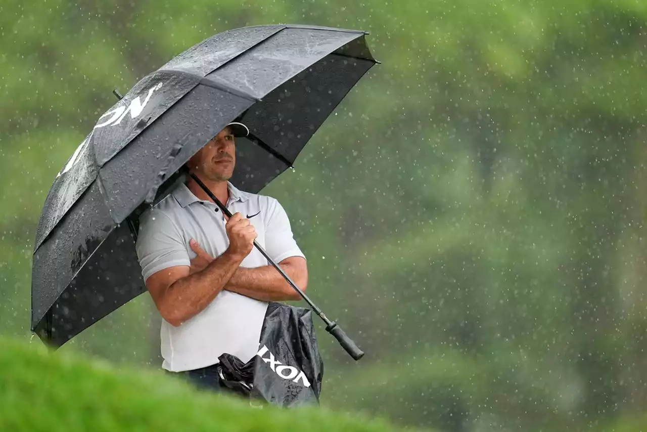 Brooks Koepka proves a tough customer on a tough day to lead PGA Championship