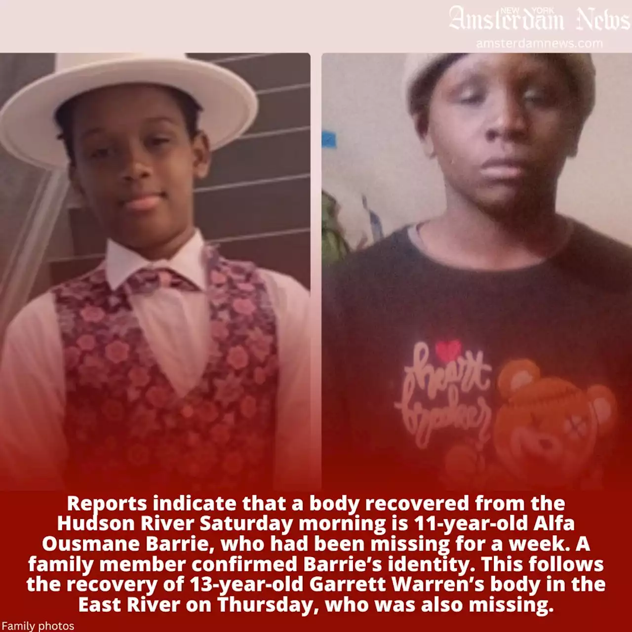 Missing 11-year-old and 13-year-old Harlem boys found dead