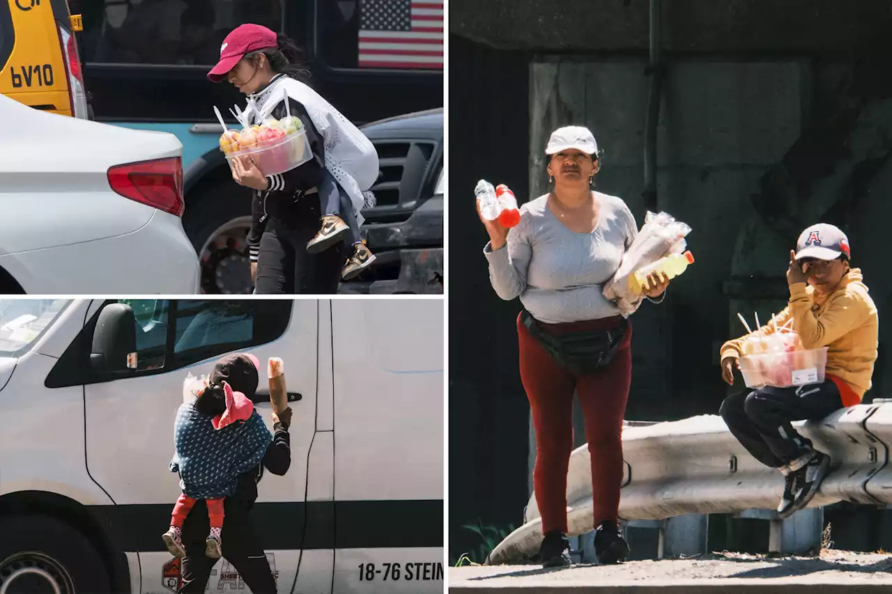 NYC turns blind eye as migrants with babies sell fruit along deadly highways