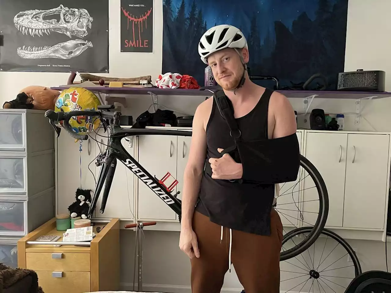 Cyclist recovers after T-boning a bear as spring brings spike in ursine encounters