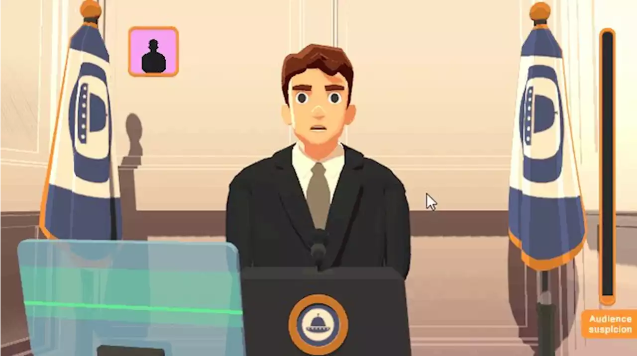 I could barely keep it together in this free game where you're the president trying to hide that he's an alien