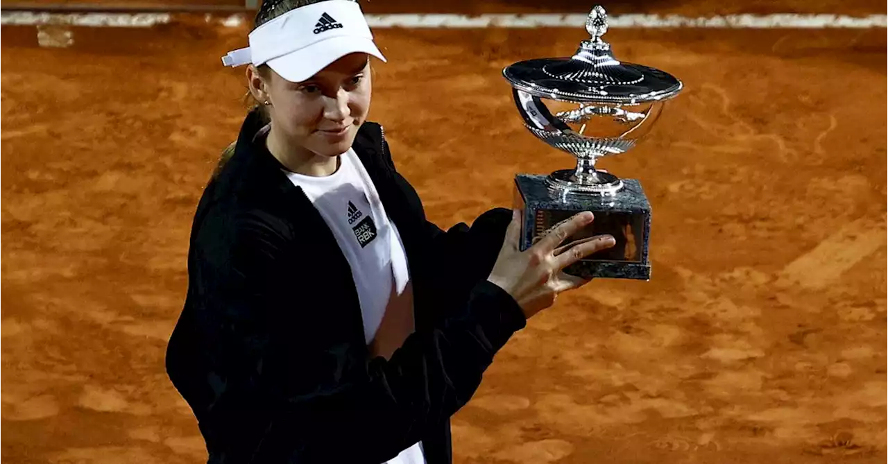 Rybakina wins Rome title after ailing Kalinina retires