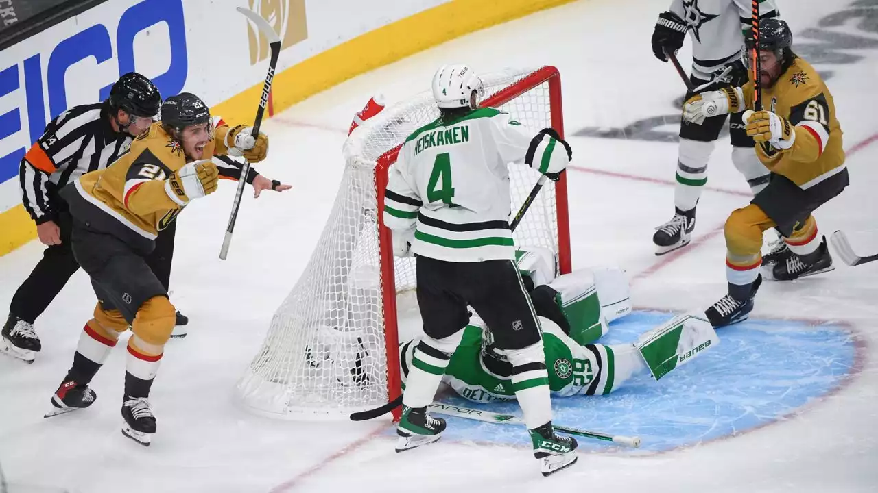 Howden scores in OT, Golden Knights beat Stars 4-3 in Game 1 of West final