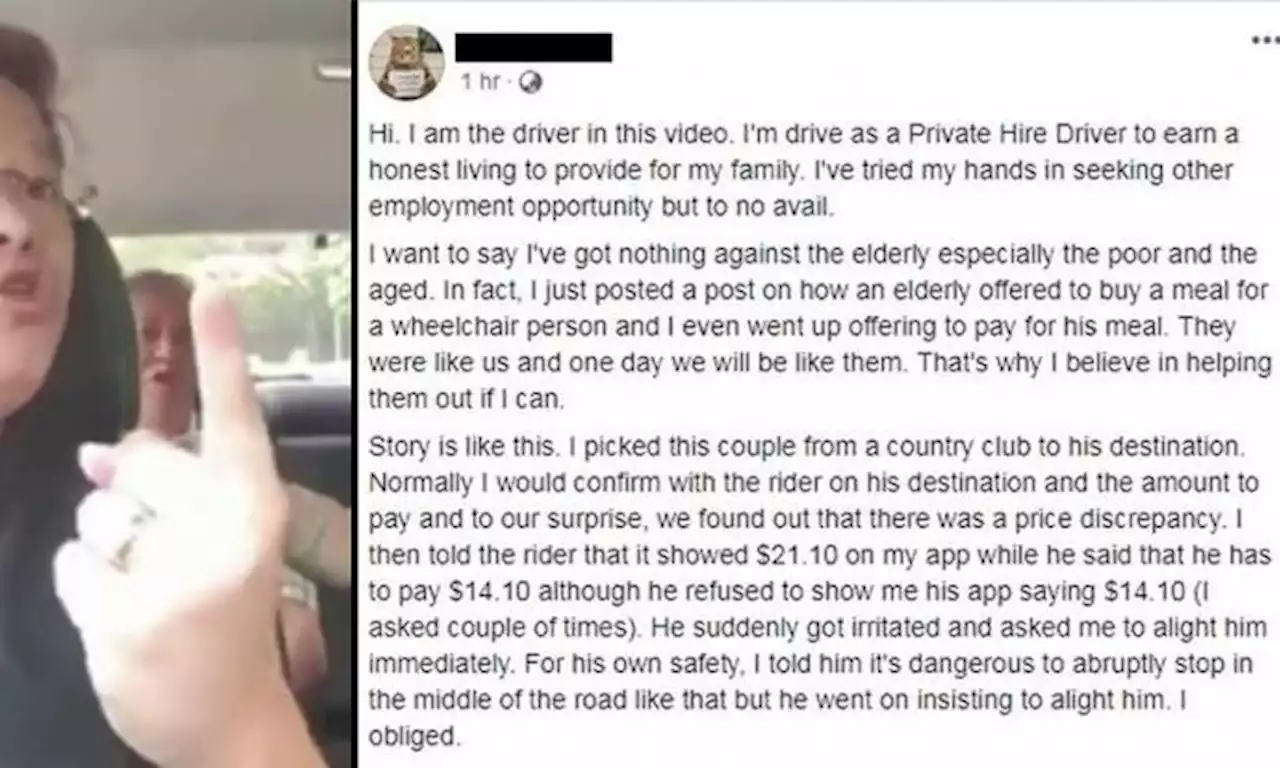 Gojek driver who berated elderly passenger over $7 in resurfaced viral video apologised in 2019