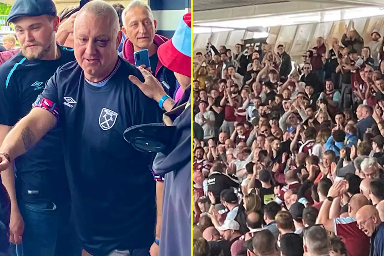 West Ham fan 'Knollsy', who fought off hooligans, given standing ovation at London Stadium