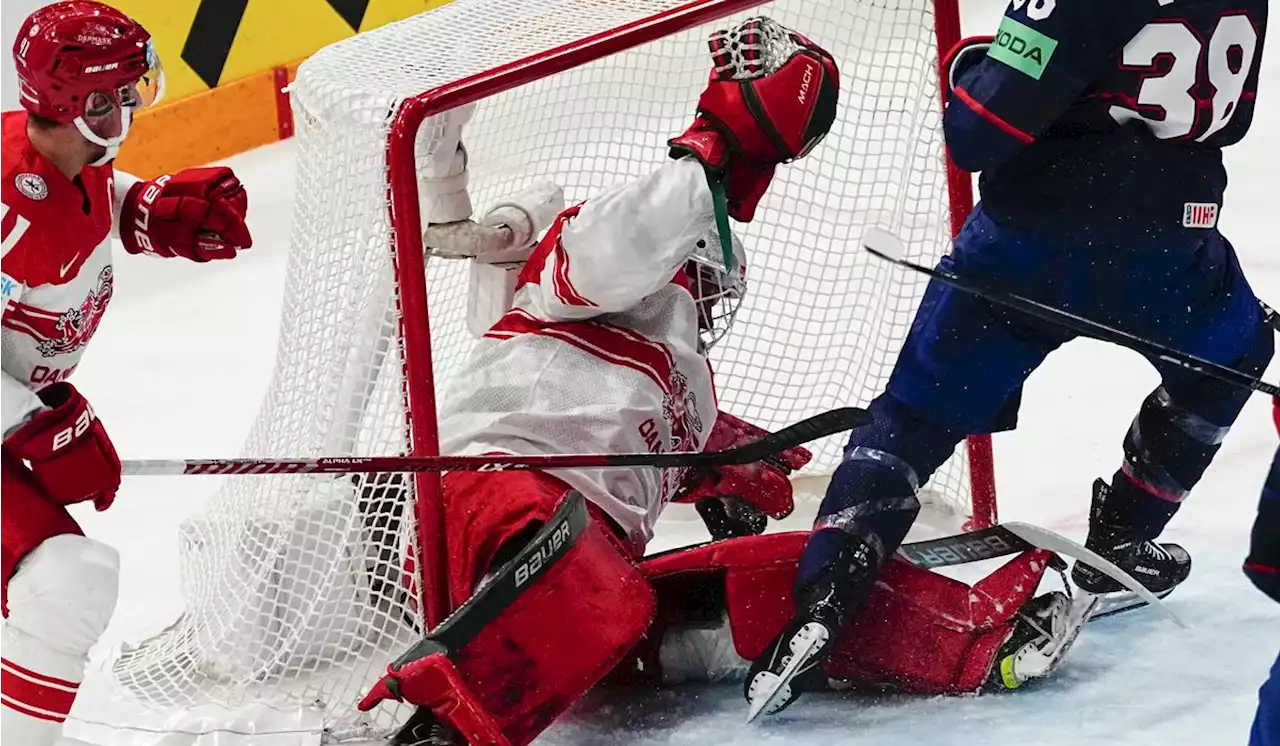 U.S. beats Denmark 3-0 for 5th straight win at ice hockey worlds