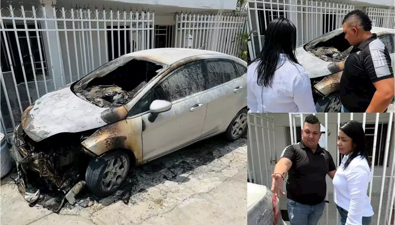 Delicuentes incendiaron vehículo de candidato al Concejo de Malambo