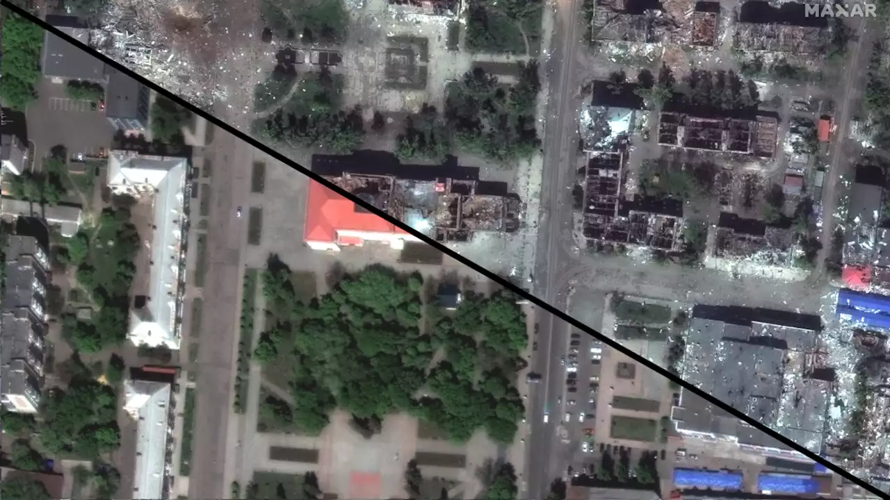 Diese Satellitenbilder zeigen das Ausmaß der Zerstörung in der Ukraine