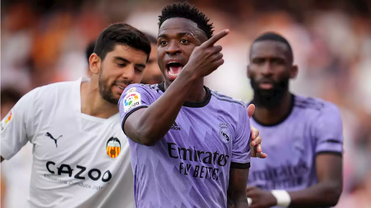 Vinícius Jr. recibe insultos racistas en el partido Valencia vs. Real Madrid