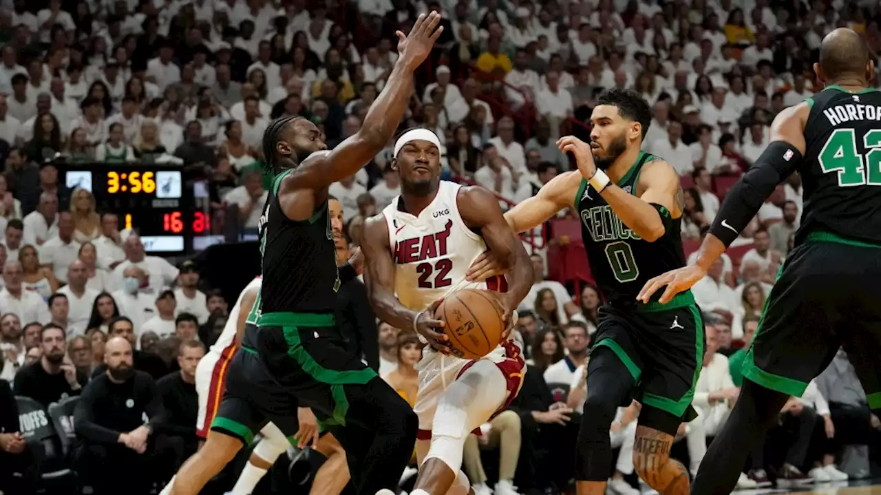 Heat roll past Celtics 128-102, take 3-0 lead in Eastern Conference finals