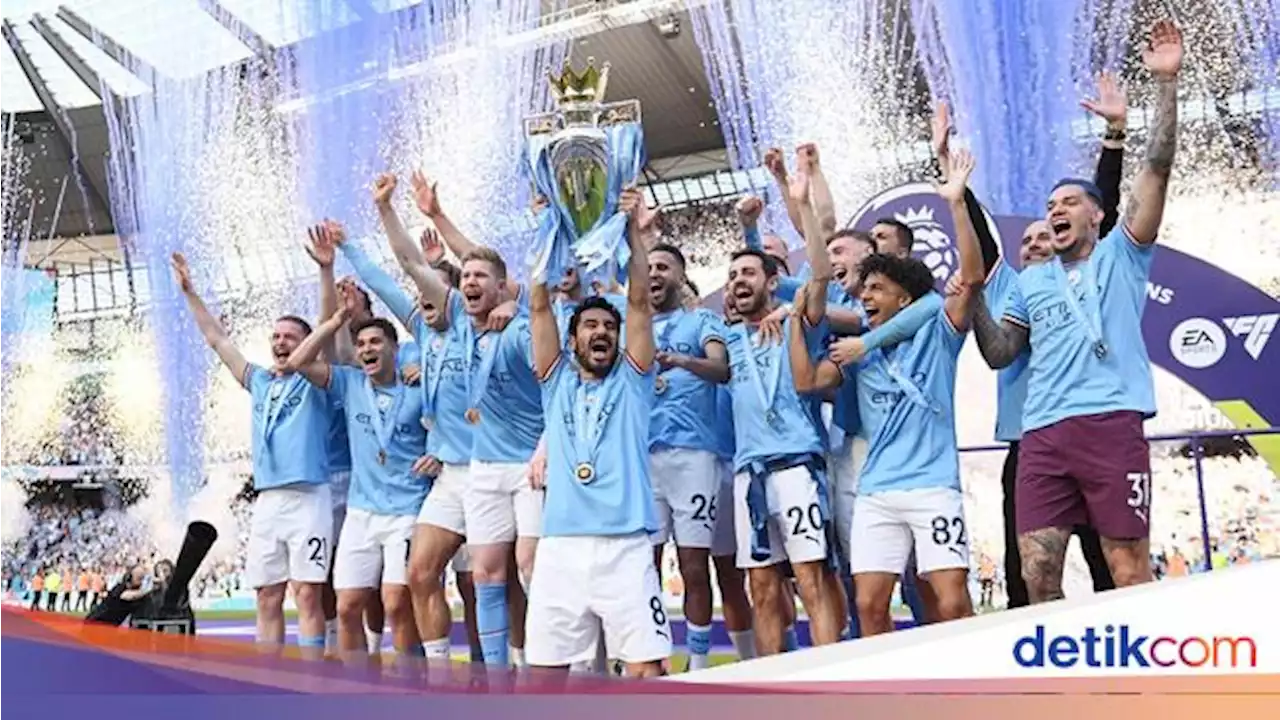 Momen Man City Pesta Juara Premier League 2022/2023