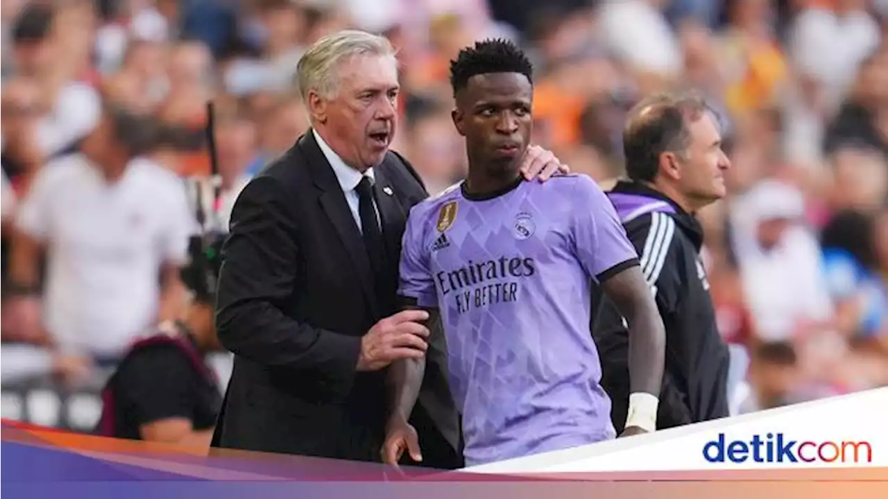 Sedihnya Ancelotti Lihat Vinicius Dihina Fans Valencia