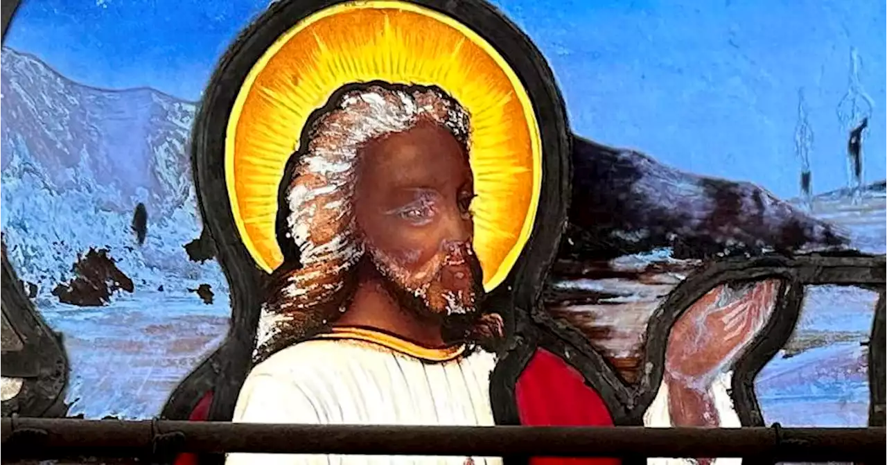 Stained-glass window with depiction of dark-skinned Jesus stirs debate on race