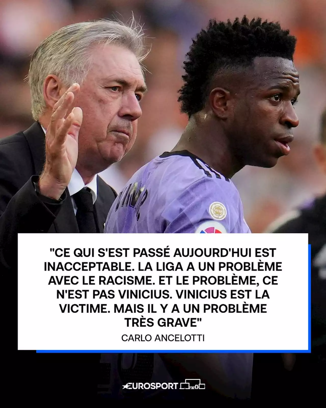 Vinicius insulté lors de la défaite du Real à Valence, Ancelotti révolté : 'La Liga a un problème avec le racisme'