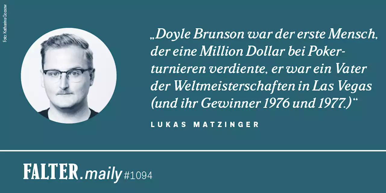 Danke, Doyle! - FALTER.maily #1094 - FALTER.at