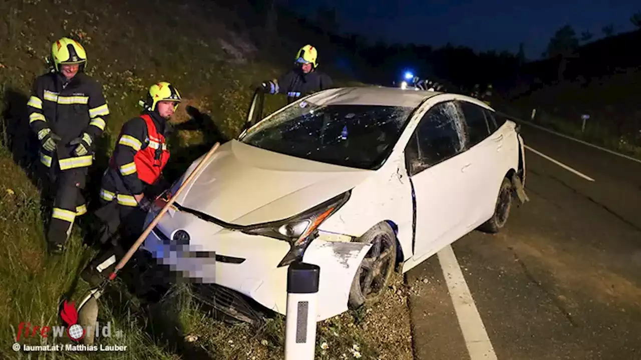 Oö: Auto auf Wiener Straße in Edt bei Lambach überschlagen