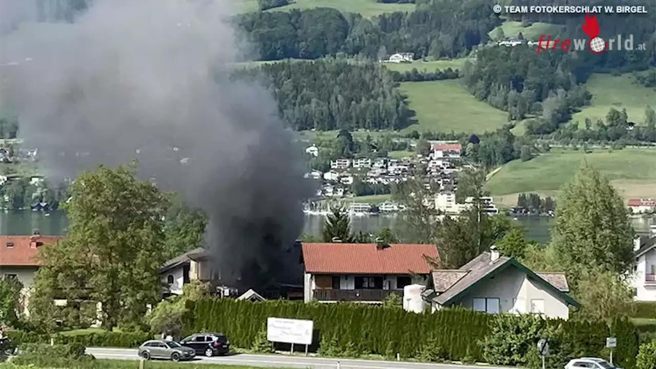 Oö: Feuer auf Wohnhausdach in St. Lorenz