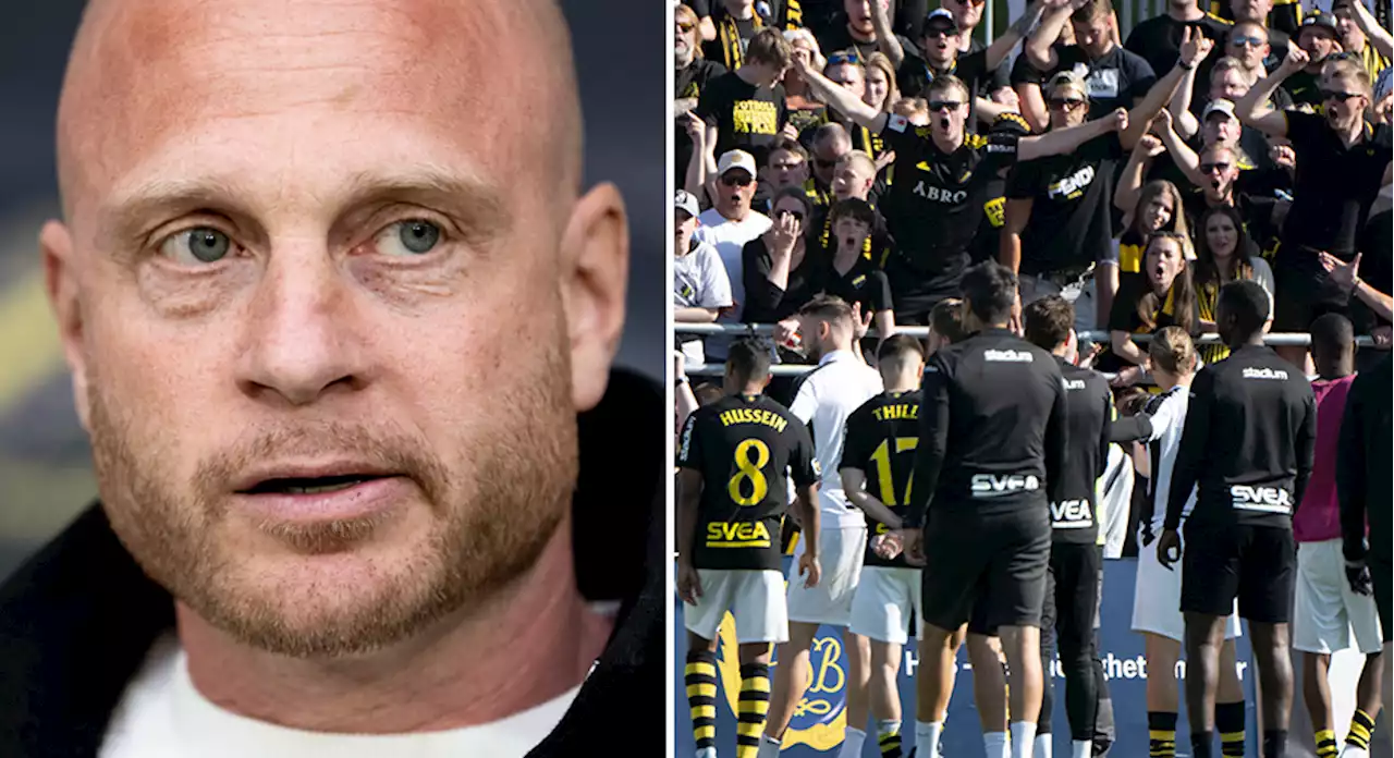 AIK-spelarna i livliga diskussioner - träningen blev 50 minuter försenad: 'Första gången det var lite stormigt'