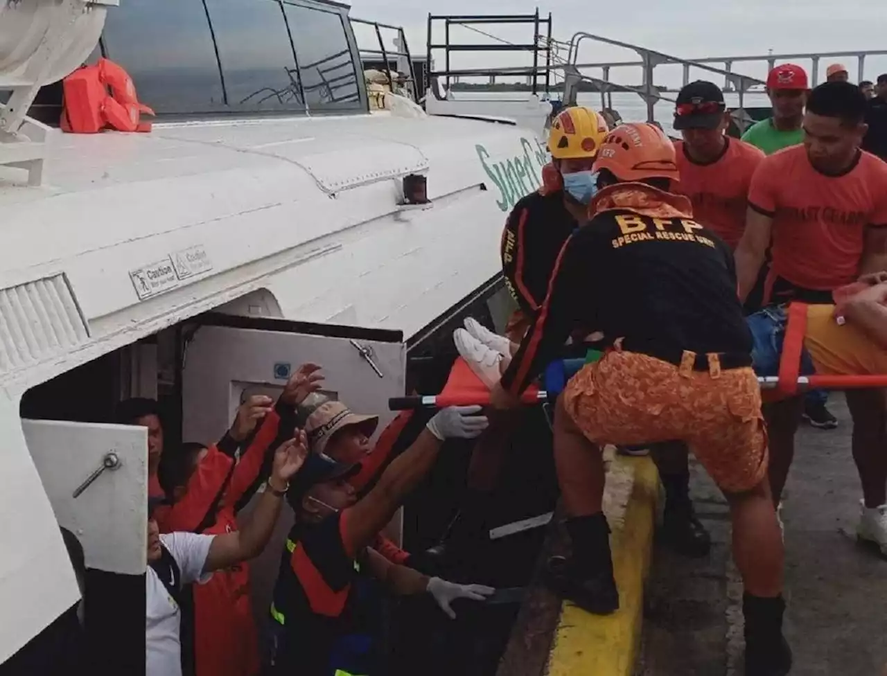 28 hurt as fast craft collides with cargo vessel off Cebu