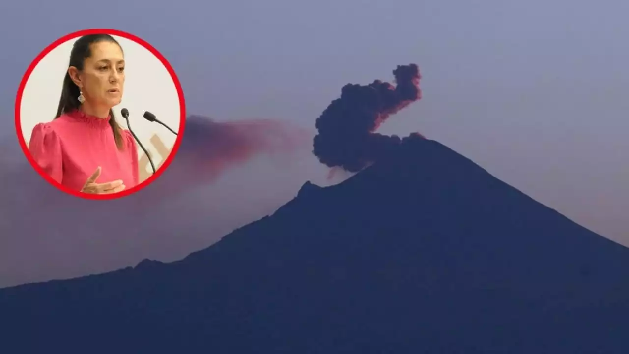 Popocatépetl: las recomendaciones de Sheinbaum ante alerta en CDMX